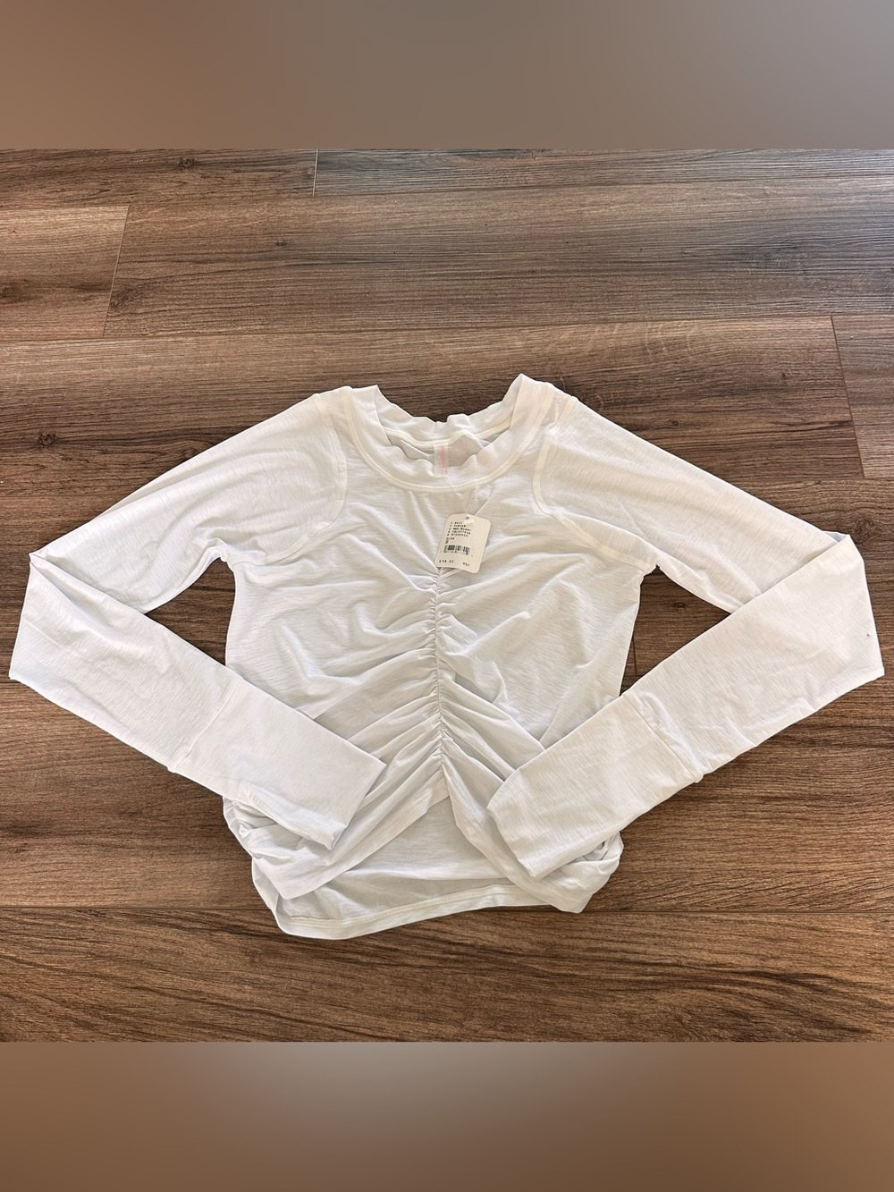 NWTs FP Movement by Free People Tempo Ruched Long Sleeve